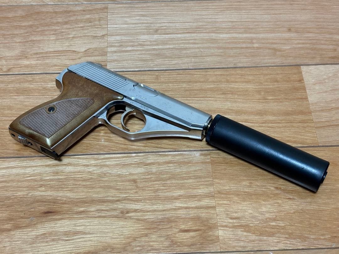 マルシン モーゼル MAUSER HSc シルバー サイレンサー ASGK刻印有