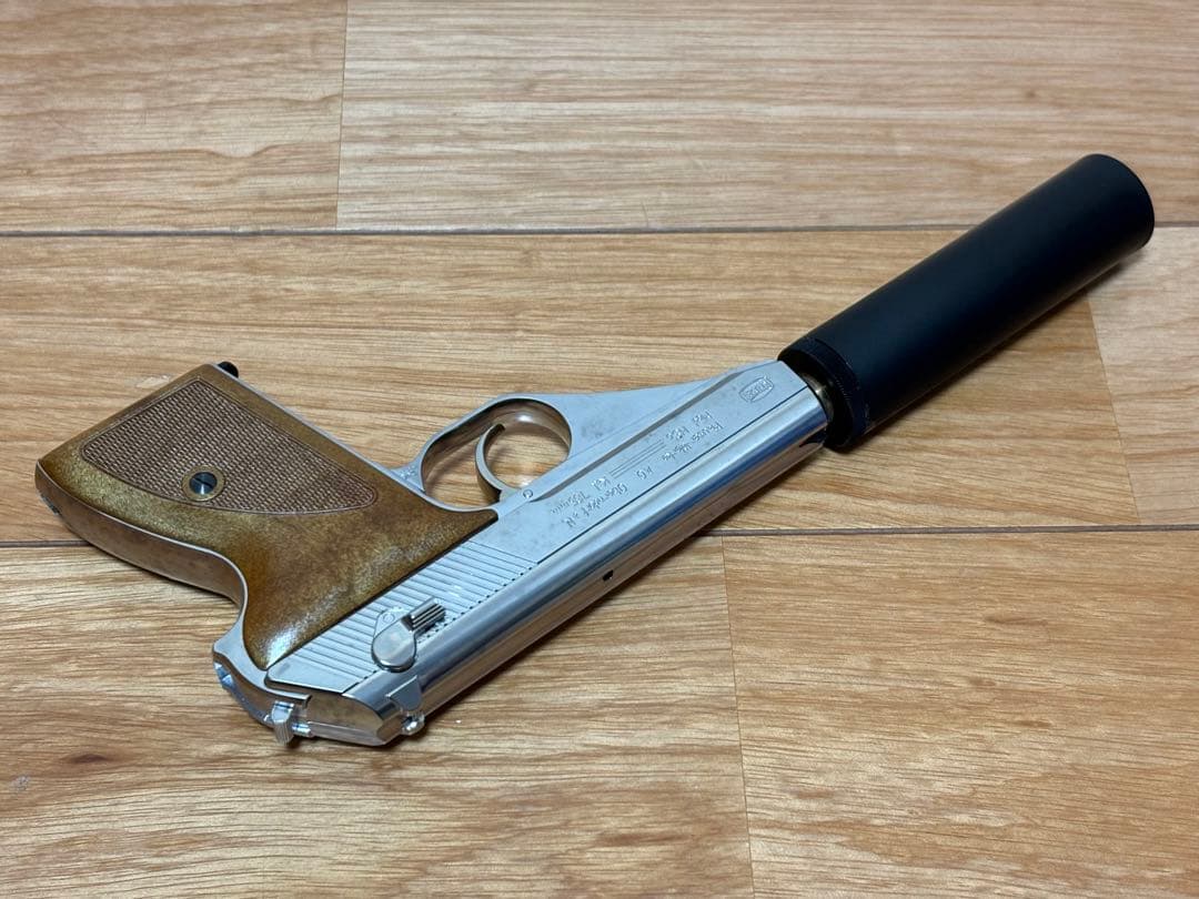 マルシン モーゼル MAUSER HSc シルバー サイレンサー ASGK刻印有