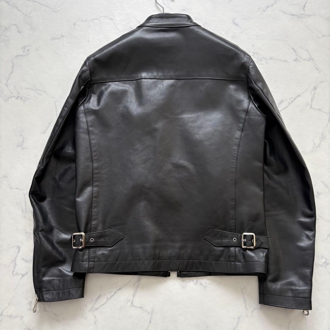極美品 チンクアンタ 馬革 シングルライダース レザージャケット