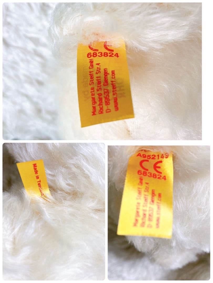 未使用 ティファニー シュタイフ 白ベア テディベア クリスマス 2022