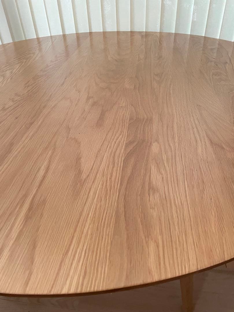 大川家具 リバー 円形ダイニングテーブル120cm