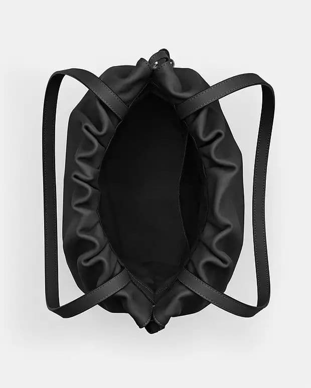 coach フェイ ドローストリング トート バッグ シルバー✕ブラック