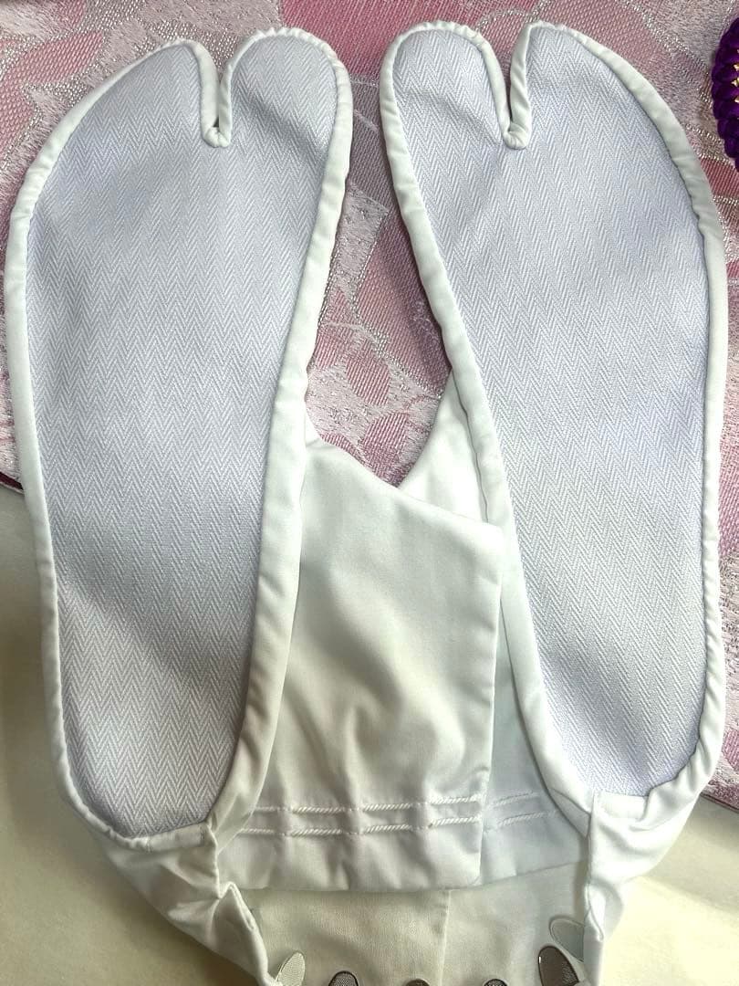 美品】華やかな紫色の振袖 1度使用 足袋（未使用）