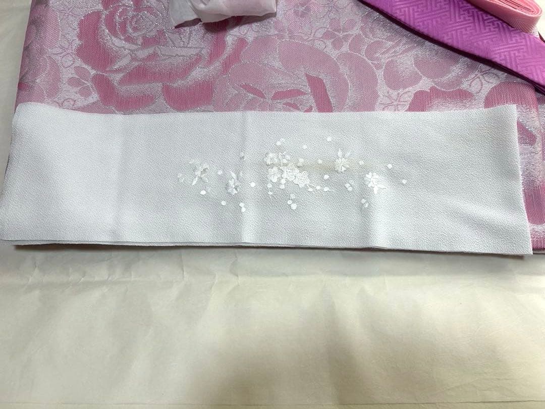 美品】華やかな紫色の振袖 1度使用 足袋（未使用）