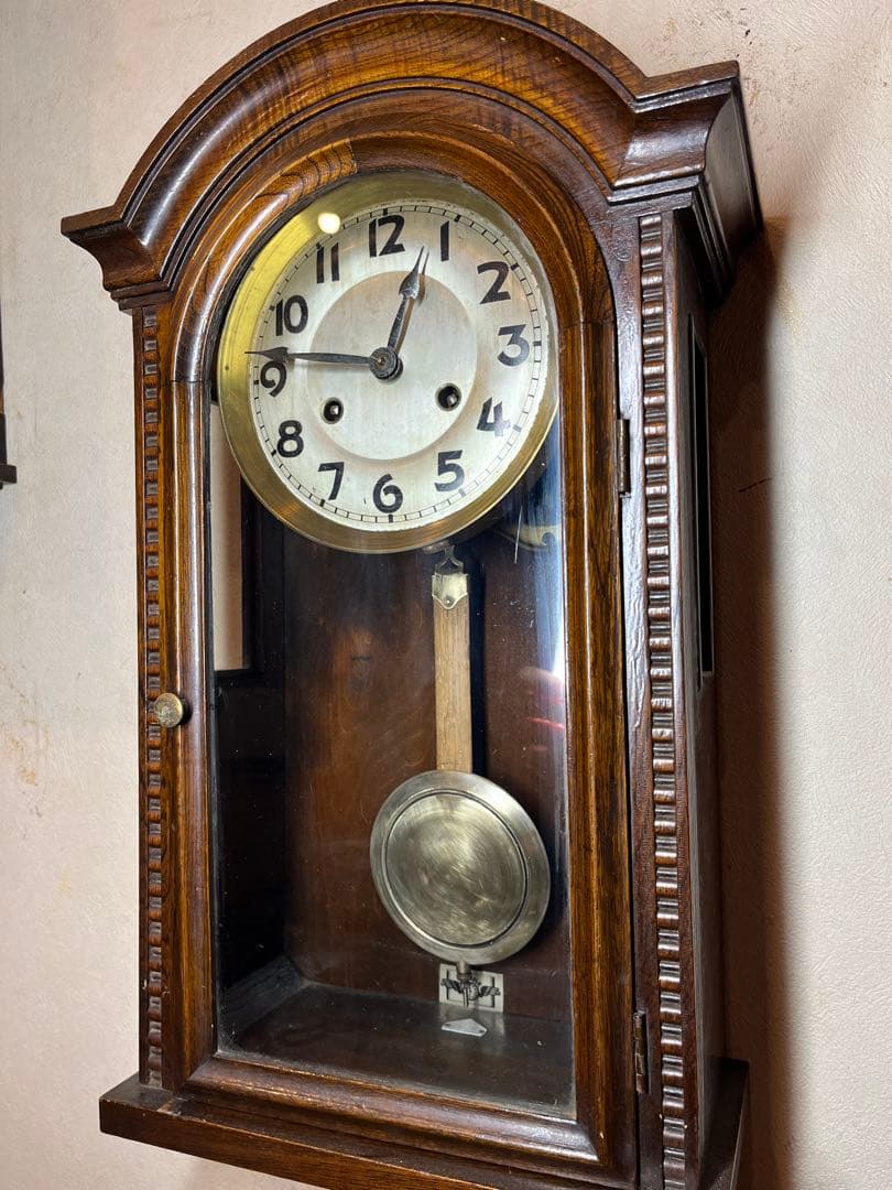 キンツレー　独　柱時計　古時計　振り子　ゼンマイ　アンティーク　レトロ　精工舎