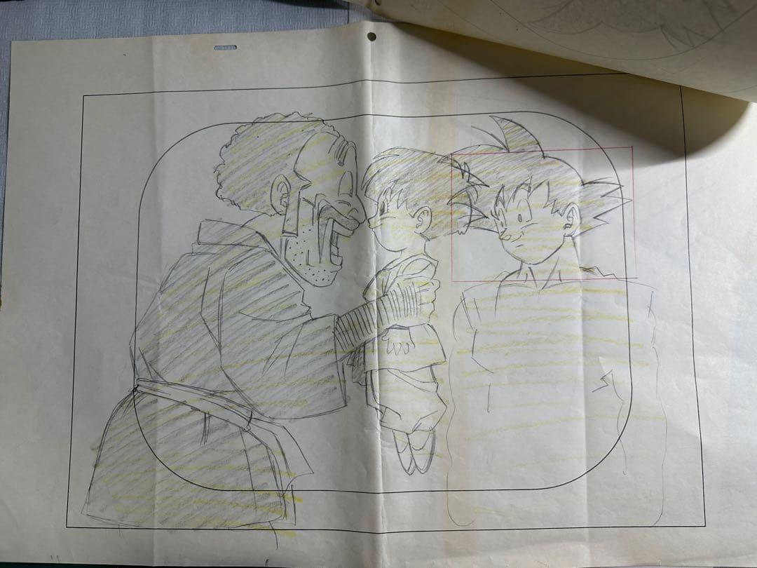 ドラゴンボール　A3原画　孫悟空　ミスターサタン　パン