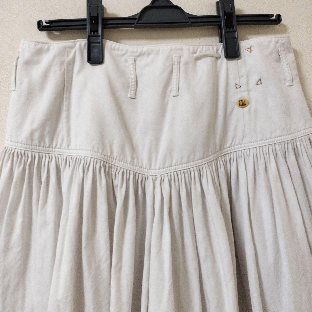 45R　45rpm　テンセルのレイレイ　キュロットスカート（白）