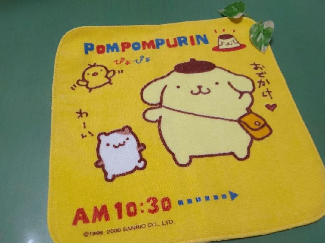 ◆昭和レトロ激レア◆3枚◆ポムポムプリン◆ウォッシュタオル　ミニタオル　ハンカチ