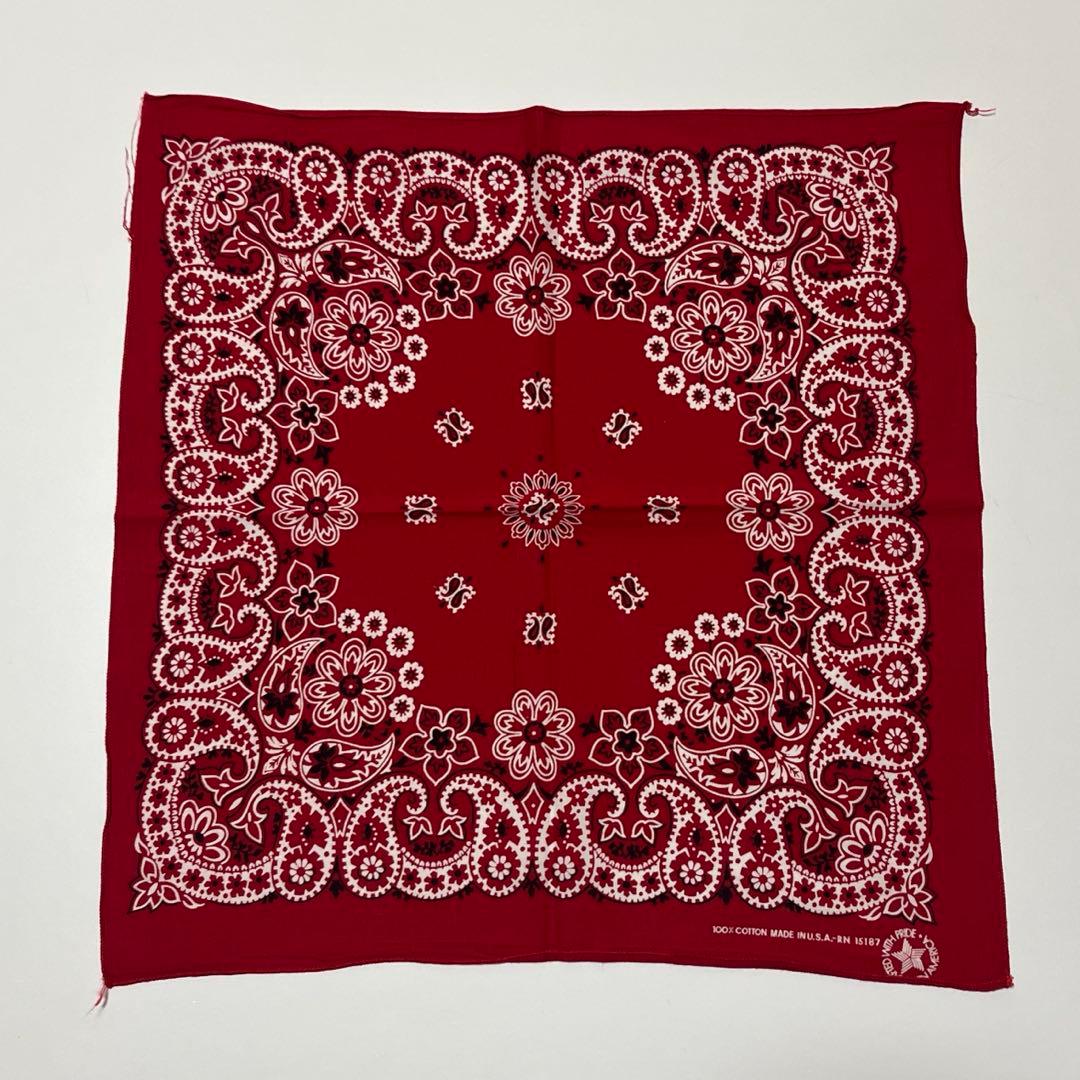 古着　US バンダナ　9枚まとめ売り　ヴィンテージ　ペイズリー　23