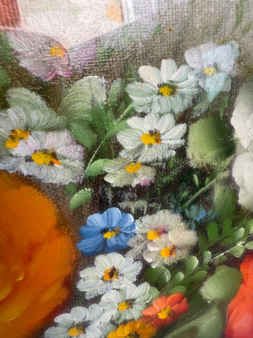 ポール・アダモス Paul Admos 油彩 花図 静物画 油彩 絵画 値下げ中