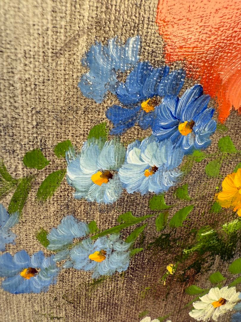 ポール・アダモス Paul Admos 油彩 花図 静物画 油彩 絵画 花 油絵