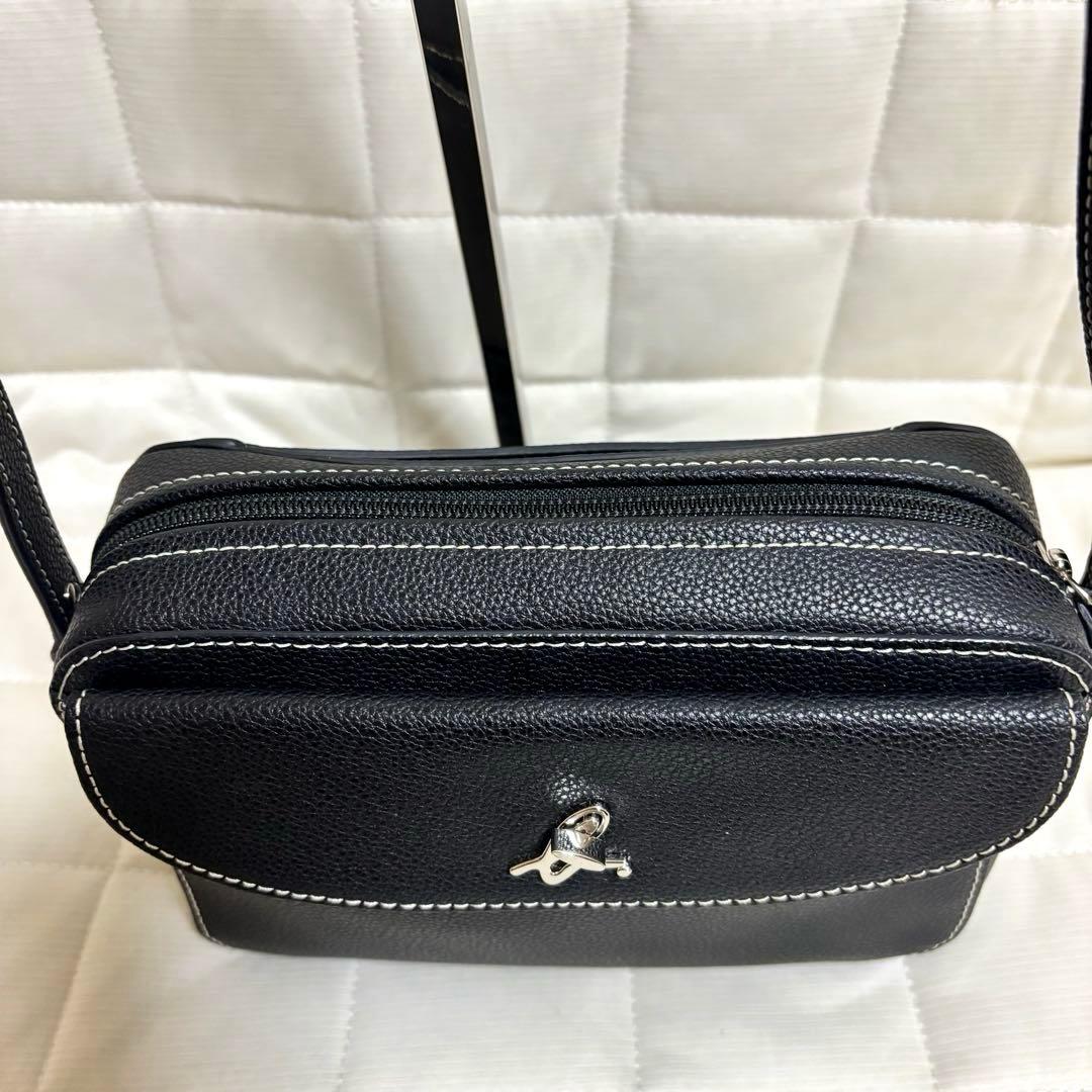 未使用に近い☆agnès b. ブラック　ショルダーバッグ