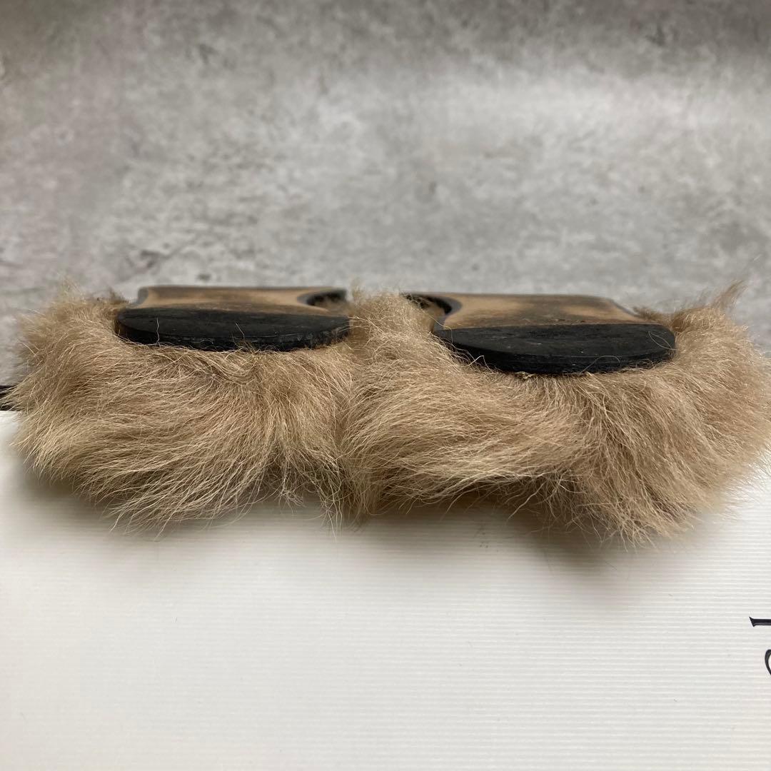 GUCCI グッチ プリンスタウン　37 エンブロイダリー　　ファー　ミュール