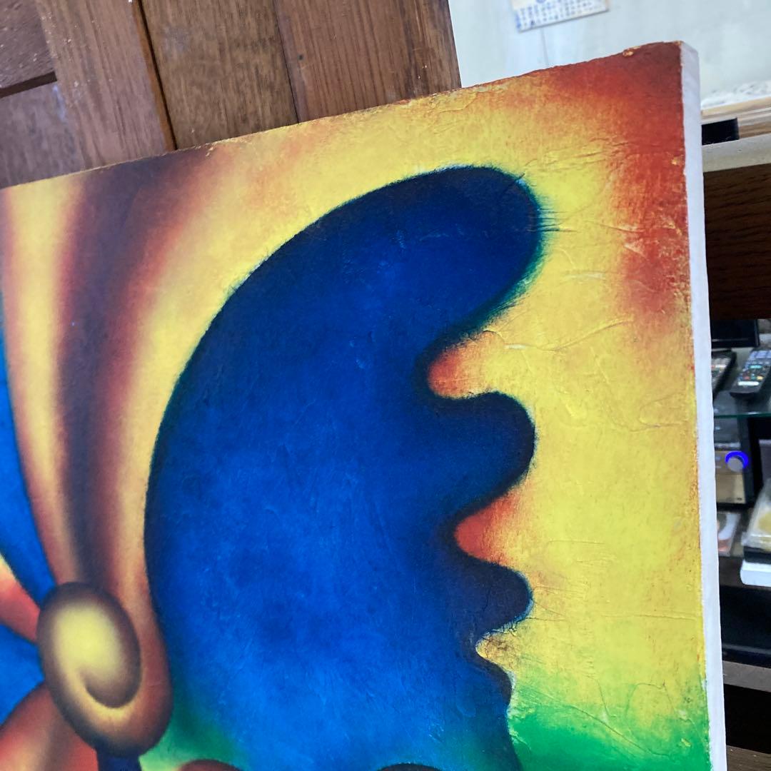 希少 古画 刀根広篤 作 「Ame-Tsuchi」 F10号 油彩 極彩色