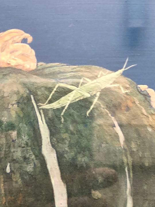 ハロウィンの季節❗️日本美術院院友　宮野孝司　肉筆日本画「栗坊」￼(かぼちゃ)￼