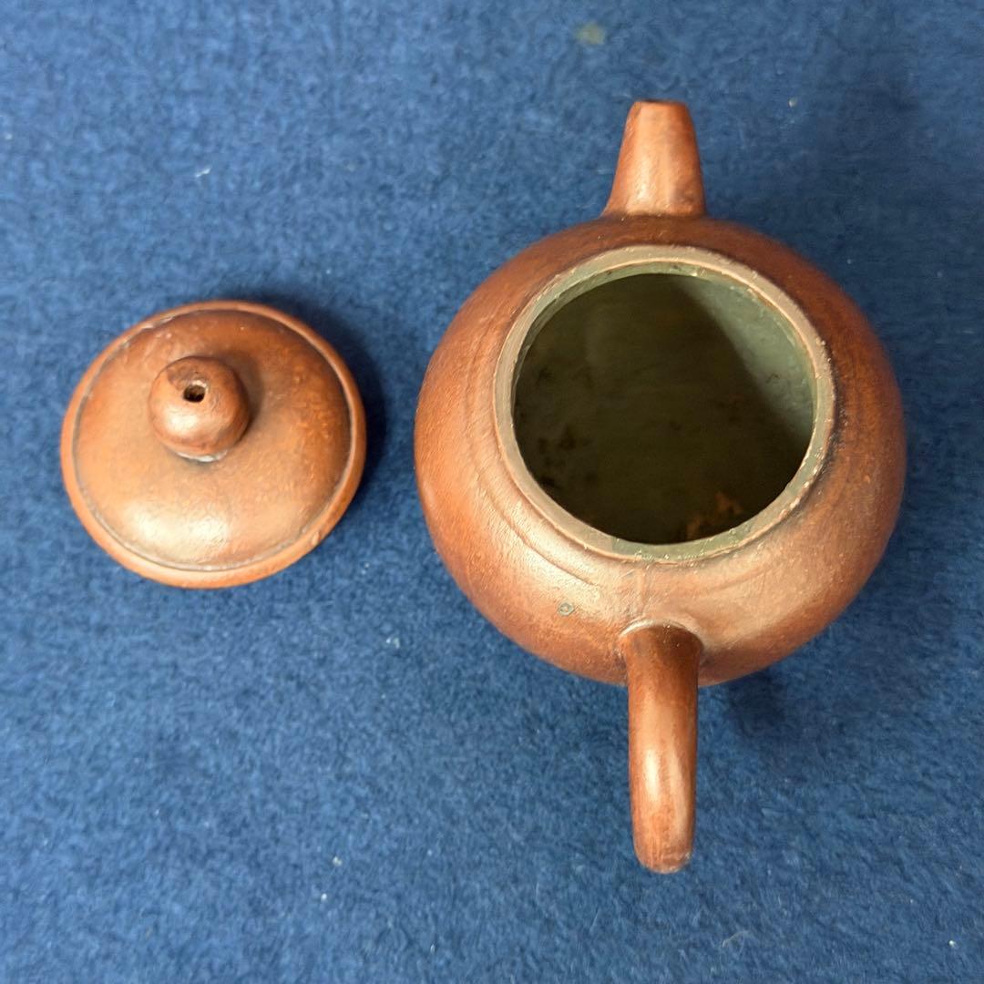 孟臣 明月松間照 急須 朱泥 煎茶 茶道具 茶器 時代 古玩 旧家 蔵出 骨董品
