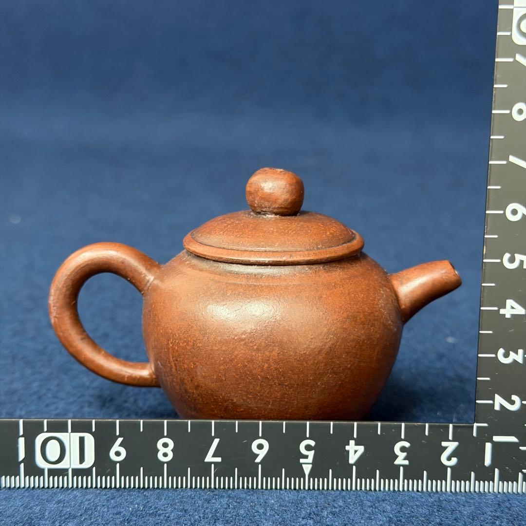 孟臣 明月松間照 急須 朱泥 煎茶 茶道具 茶器 時代 古玩 旧家 蔵出