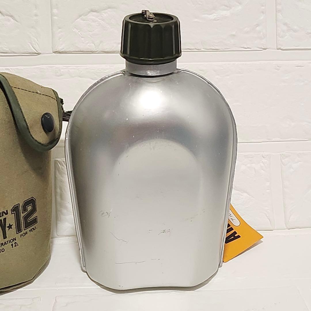新品】VINTAGE アルミ製 水筒 ARMY12 レトロ ミリタリー - メルカリ