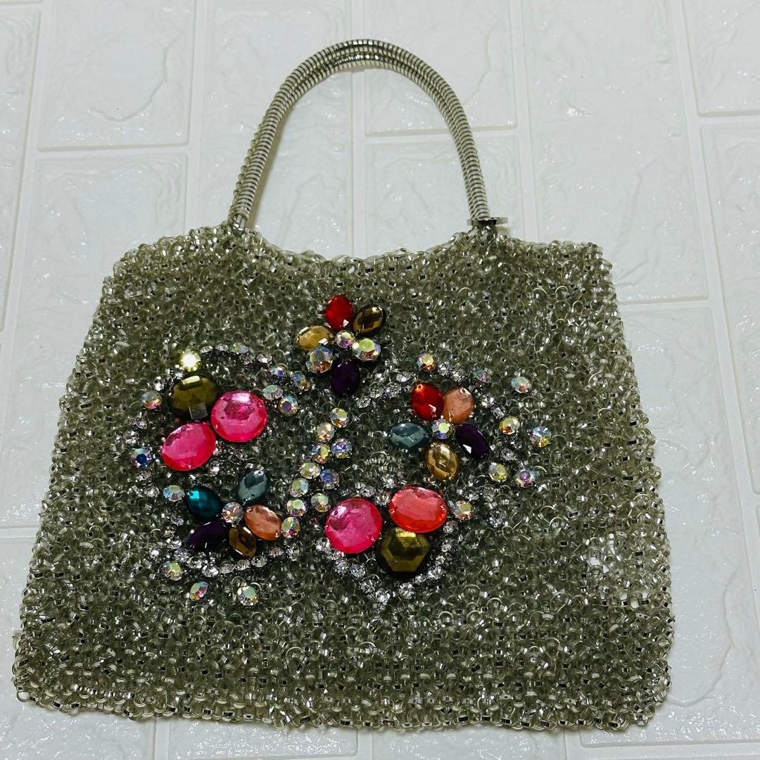 【希少】アンテプリマ ハンドバッグ ビジュー マルチカラー レディース