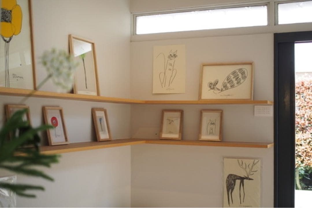 山口一郎 原画　（フレーム込）フクロウ