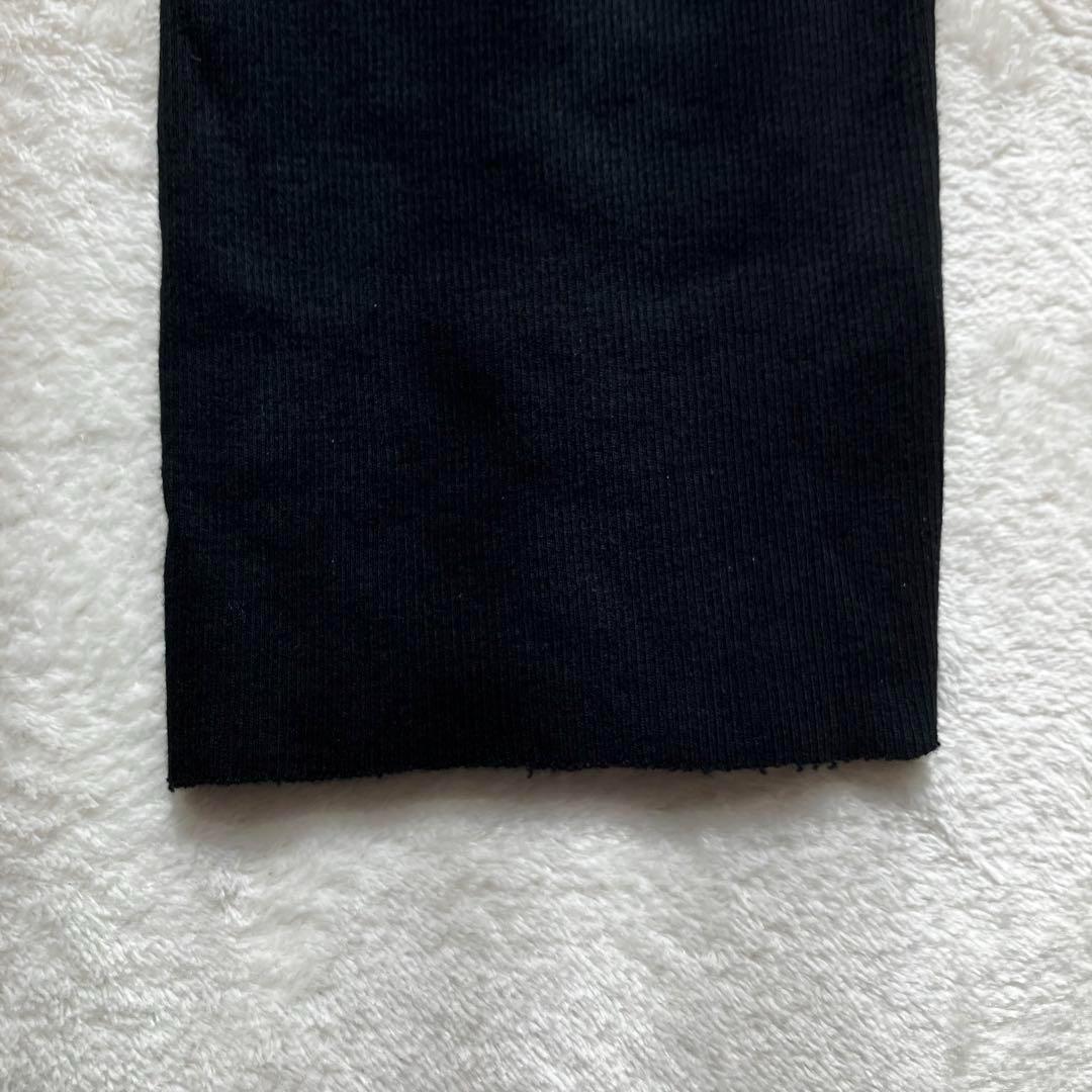 美品イッセイミヤケme 縮絨プリーツ サルエルパンツ ブラック