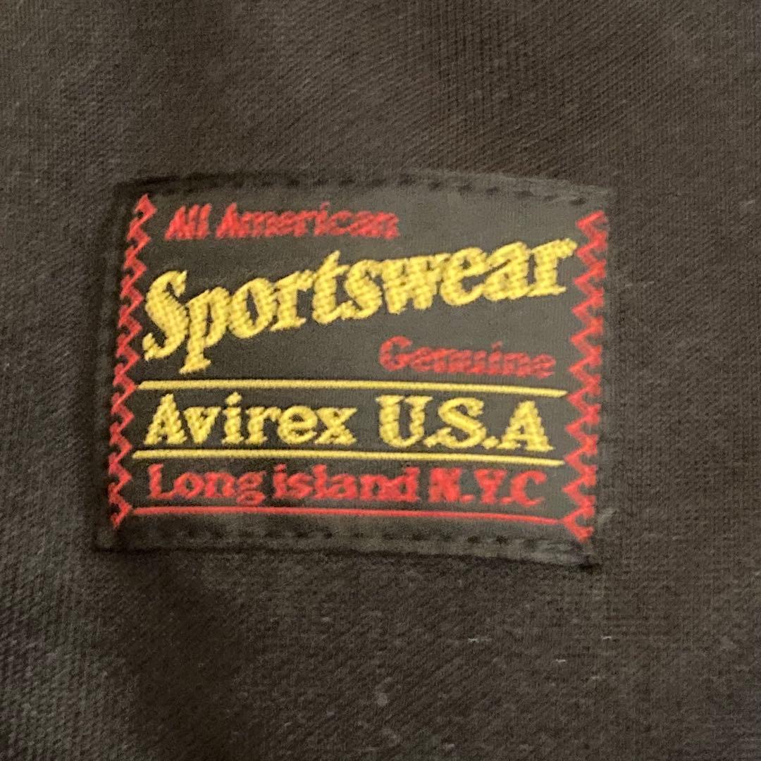 AVIREX アビレックス　ブラック ジップアップジャケット