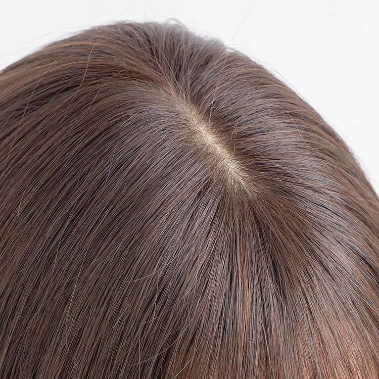 リネアストリア 天使のフラットボブ人毛MIX Ｓサイズ チョコブラウン