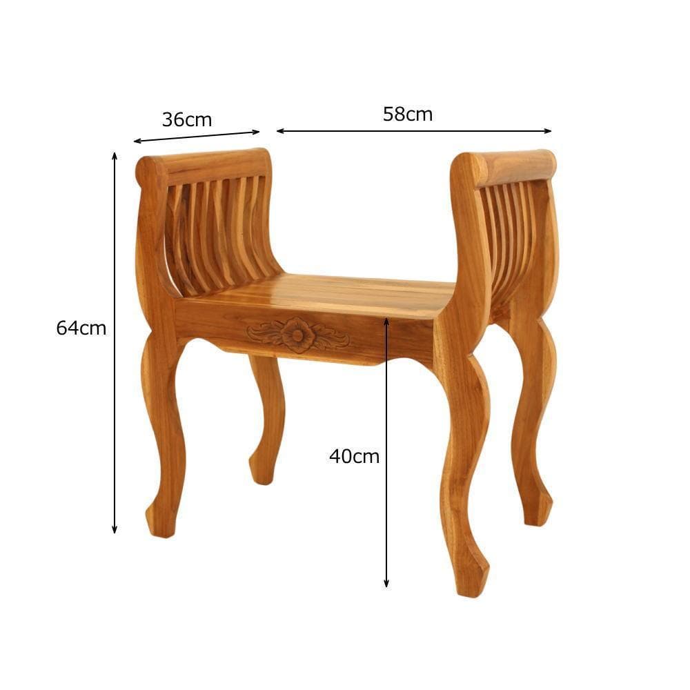 新品 アジアン チーク家具 無垢 デザインスツール リゾートチェア 椅子 腰掛