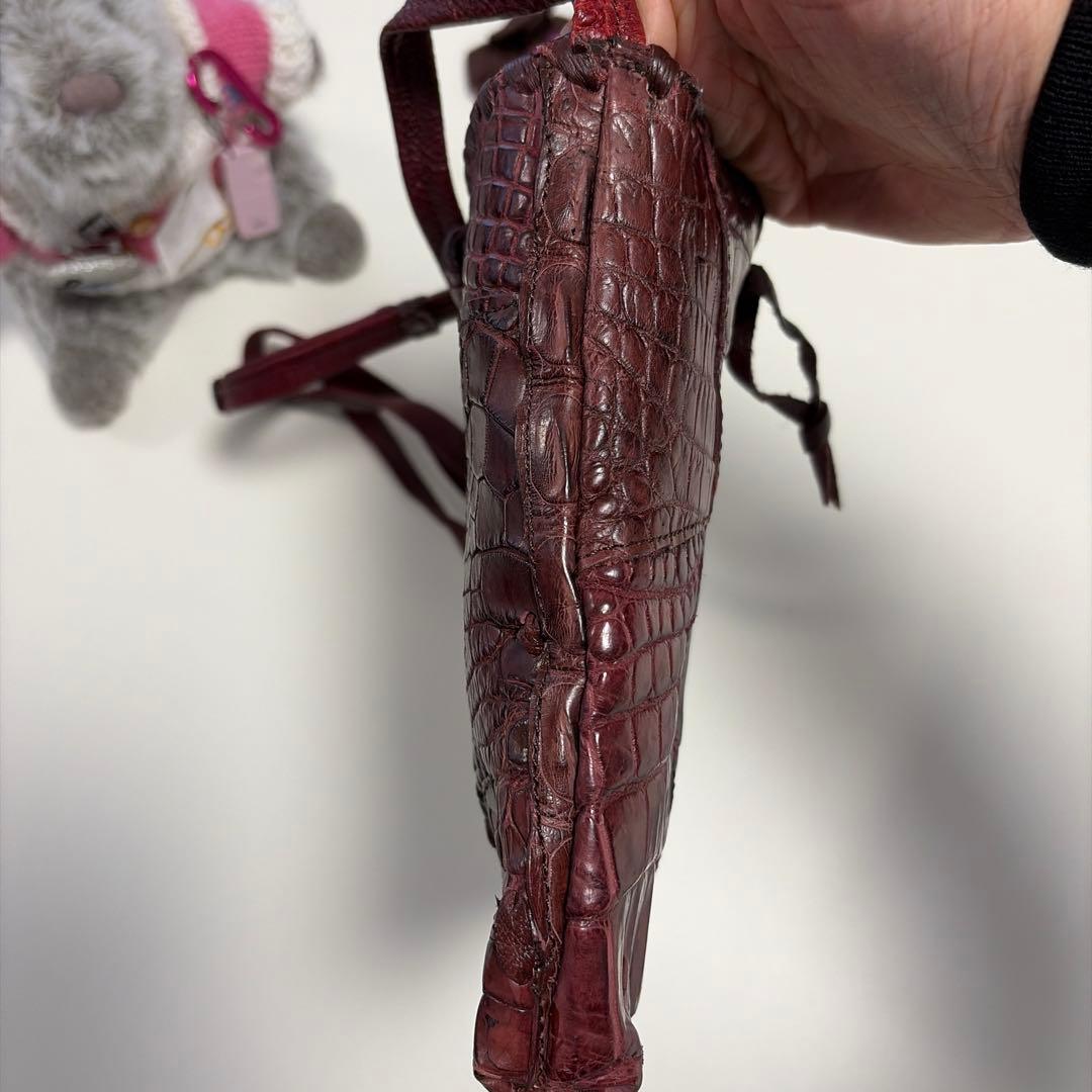 「みるさん専用〜ʕ•ᴥ•ʔ」IBIZA バーガンディ　ワニ革 パッチワーク　サ