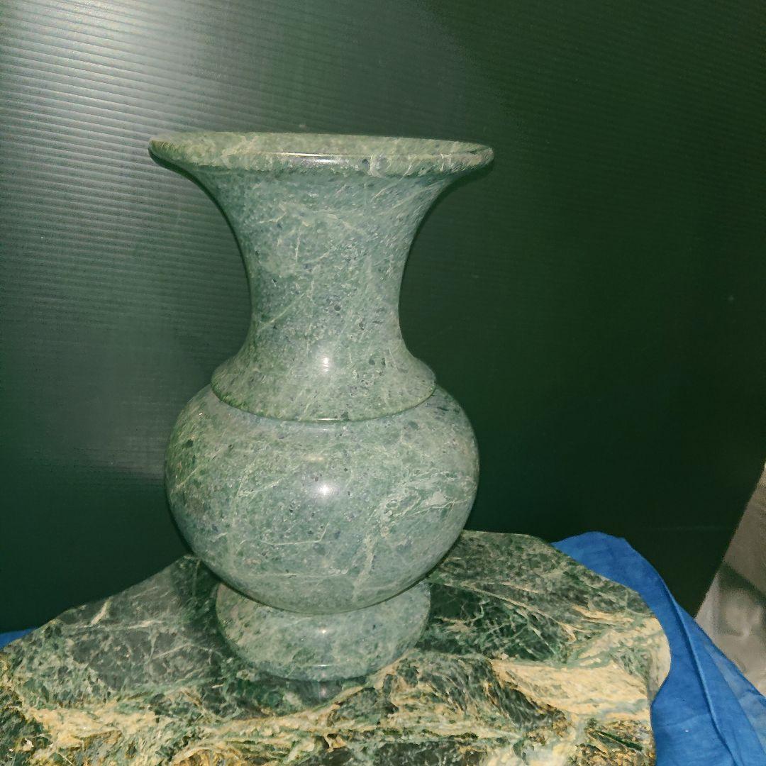 レトロ、大理石花瓶、土台付き