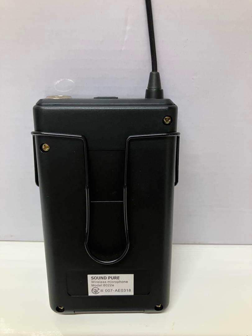E02 SOUND PURE サウンドピュア ワイヤレスマイク 受信機　付属品有