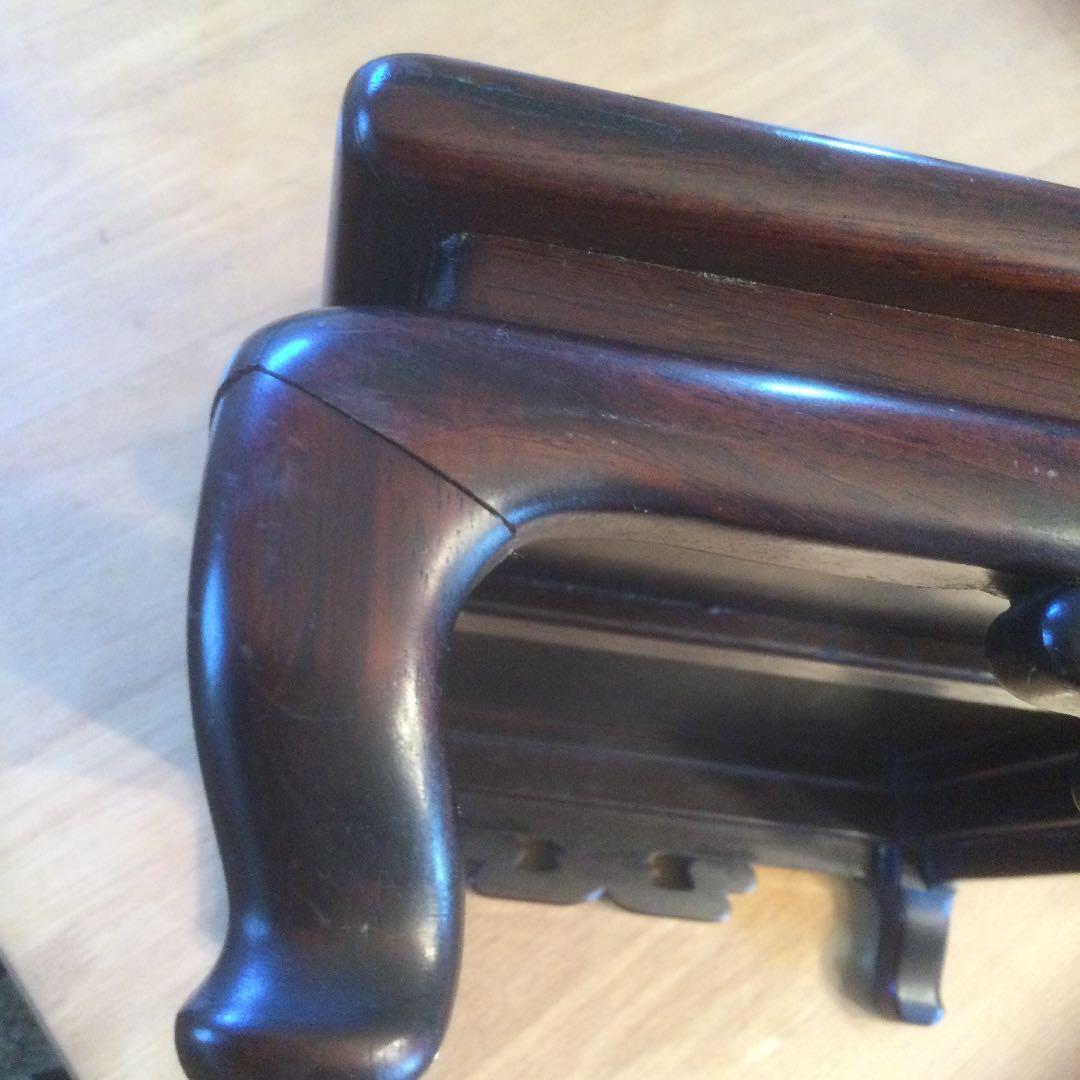 ショップ 唐木 花台 サイドテーブル アンティーク 唐木 花台 飾り台