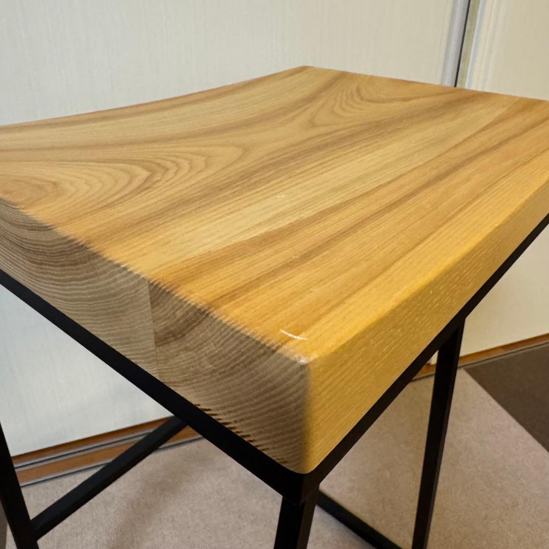 KANADEMONO Novelty-Simple ハイスツール アッシュ無垢