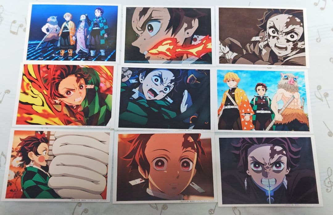 鬼滅の刃 場面写ブロマイドくじ 竈門炭治郎 我妻善逸 嘴平伊之助 57枚セット