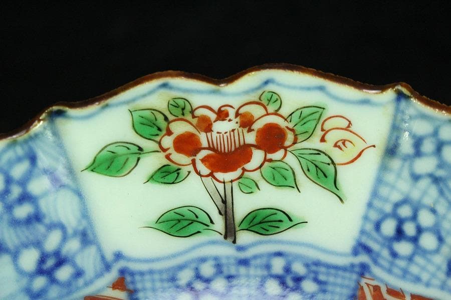 中国美術 赤絵 祥瑞 鶏蝶草花紋 皿 四枚 成化年製 まとめて(K-LC822