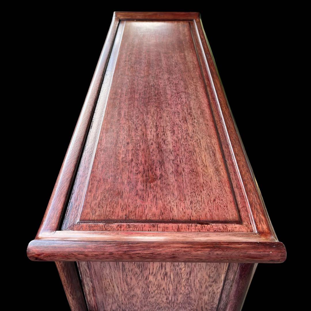 茶箪笥、飾り棚、茶棚、紫檀黒檀、アンティーク、レトロ、和風サイド