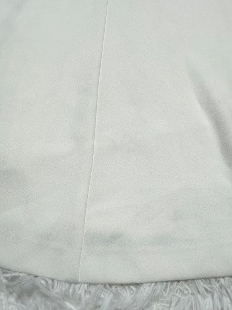 ROBE de FLEURS Glossy スリット　白　M ロングドレス