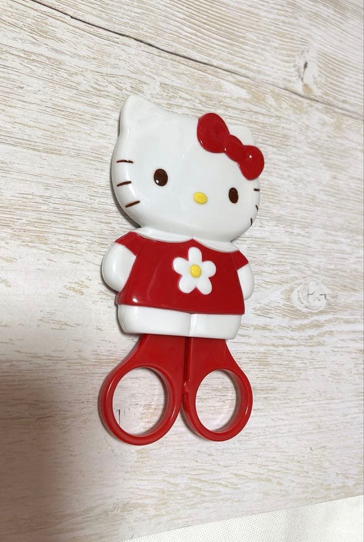 ハローキティ フェイス型ハサミ 2002年 レトロキティー はさみ