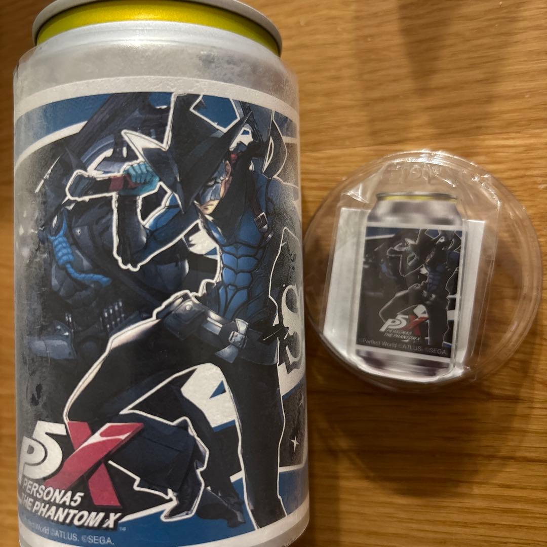 P5X ペルソナ5X ラベル缶 ワンダー あたり アクリルキーホルダー