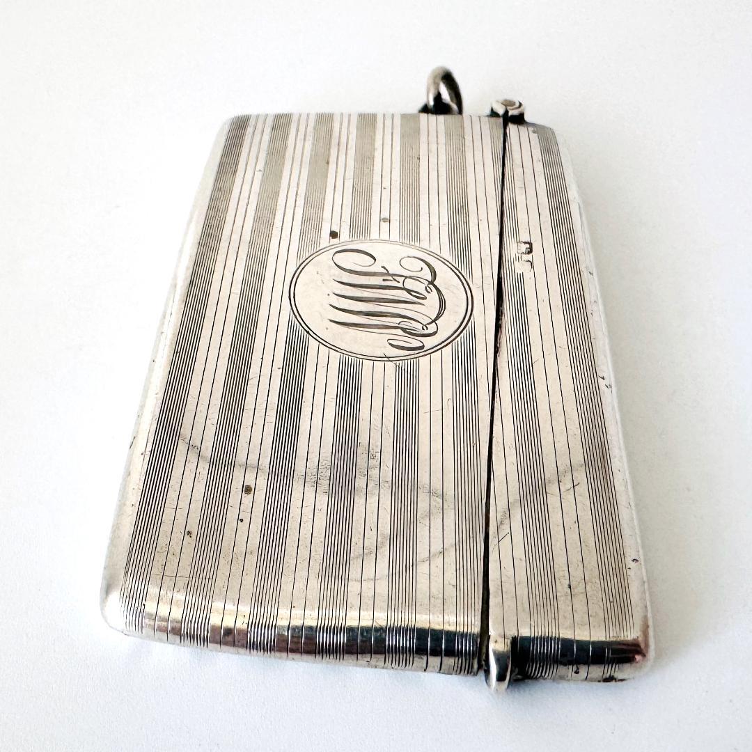 ★英国★純銀製/カードケース/イギリス/925/バーミンガム/ライオン