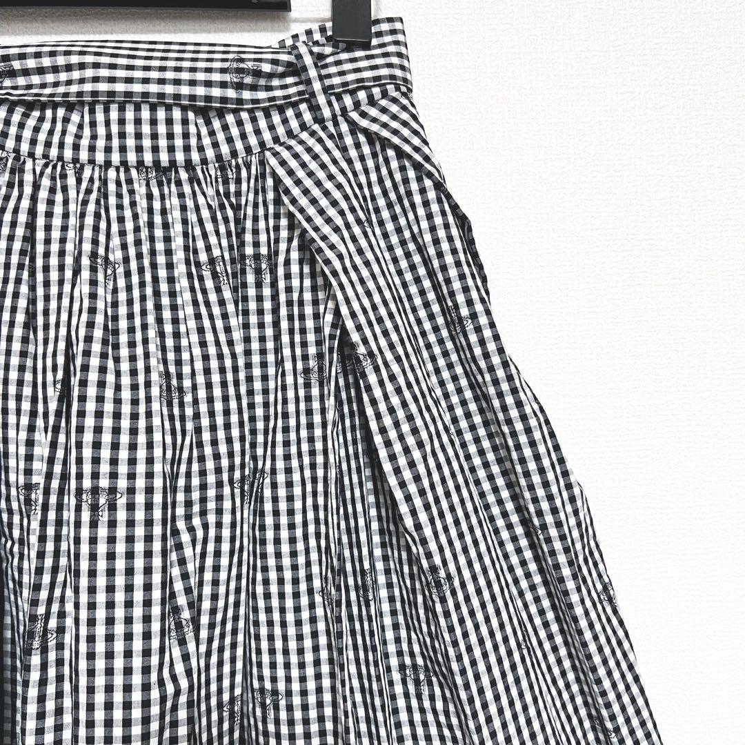 ヴィヴィアンウエストウッド スカート オーブ柄 リボン