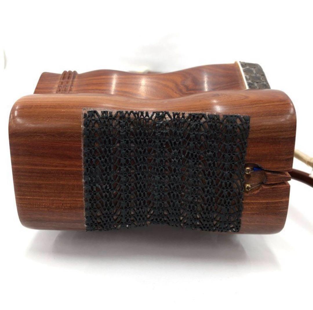 名師堂　二胡　紅檀（こうたん） ニシキヘビ皮 セミハードケース付