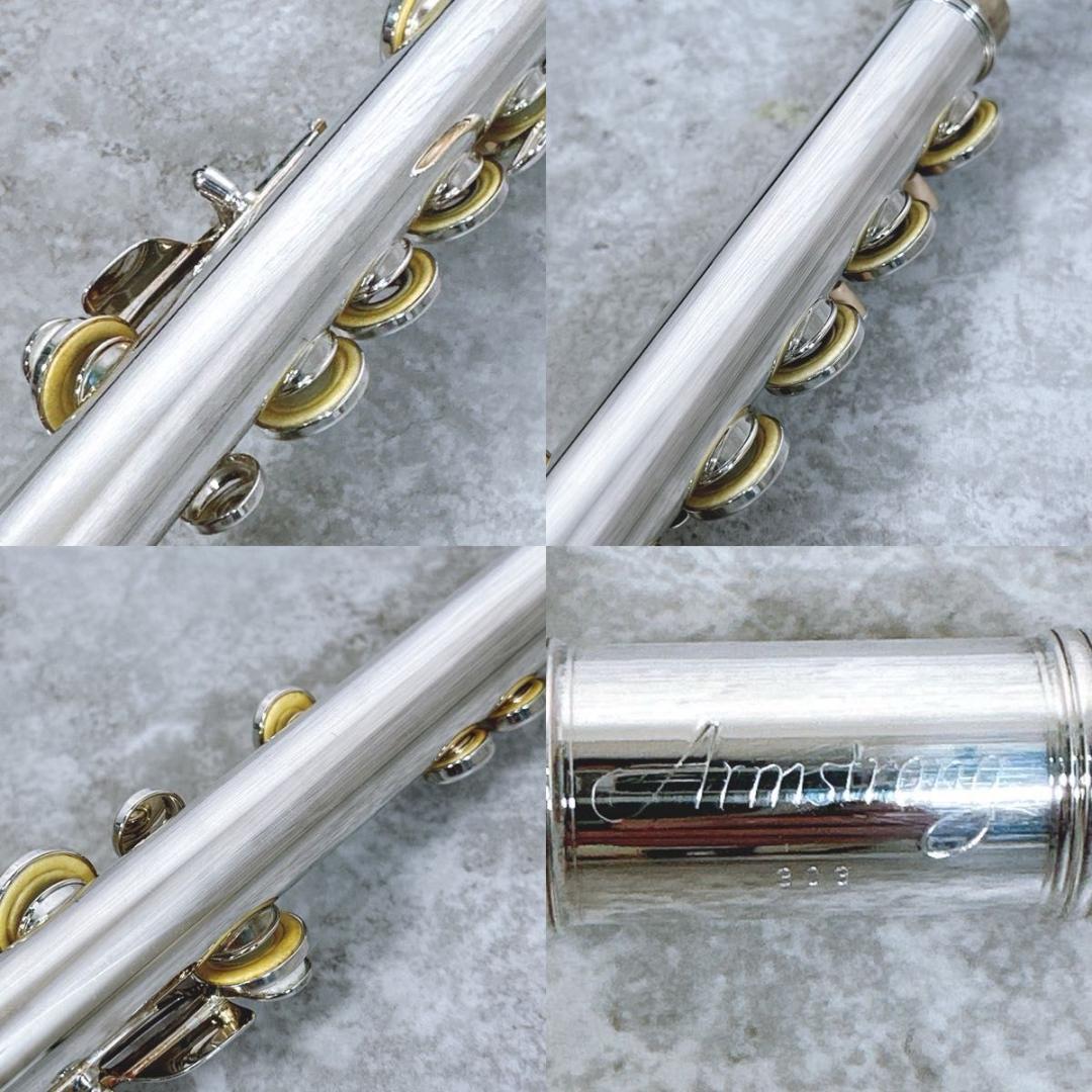 希少 アームストロング Armstrong 303 フルート頭部管銀製 調整済み