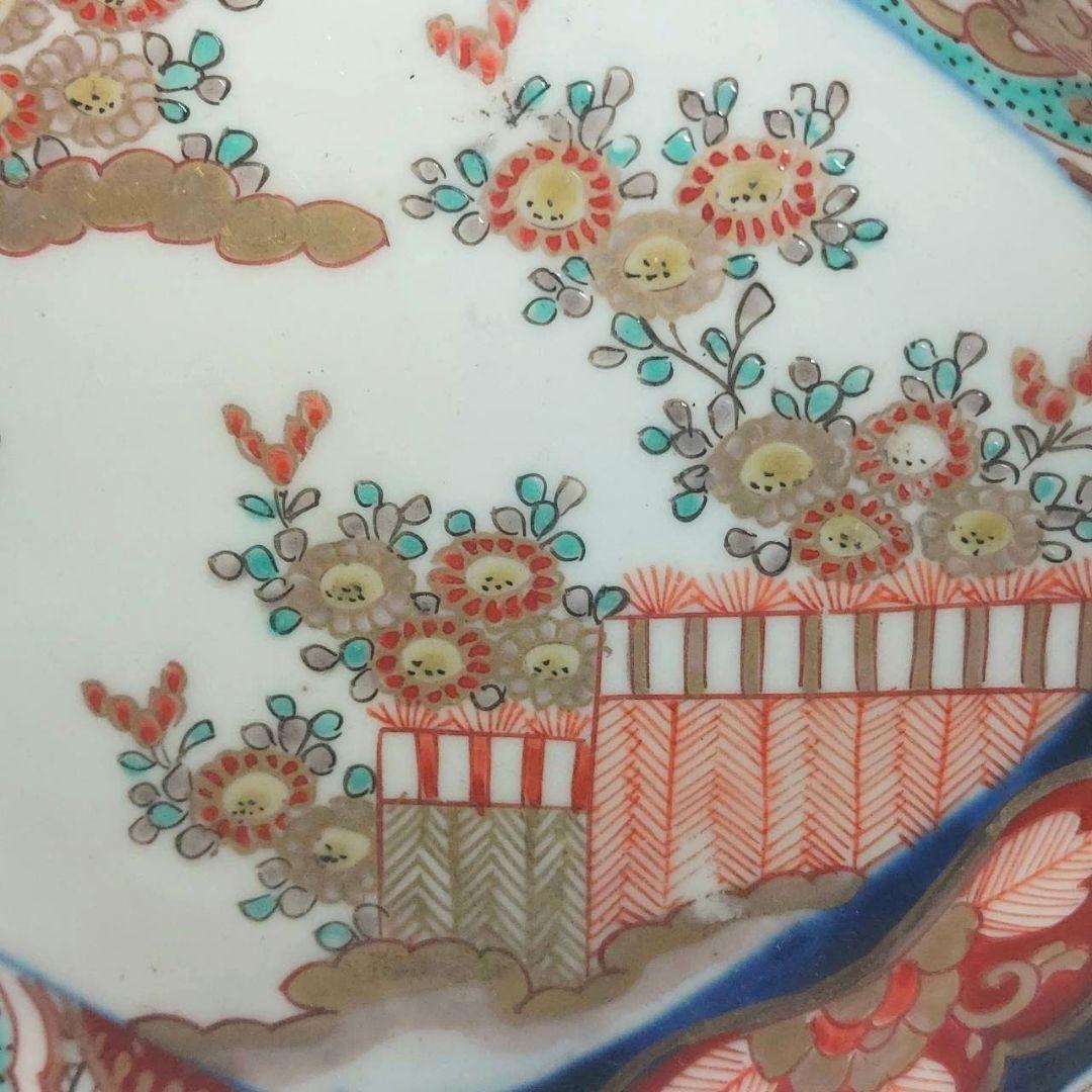 24-1261 古伊万里色絵金彩 変形皿 - メルカリ