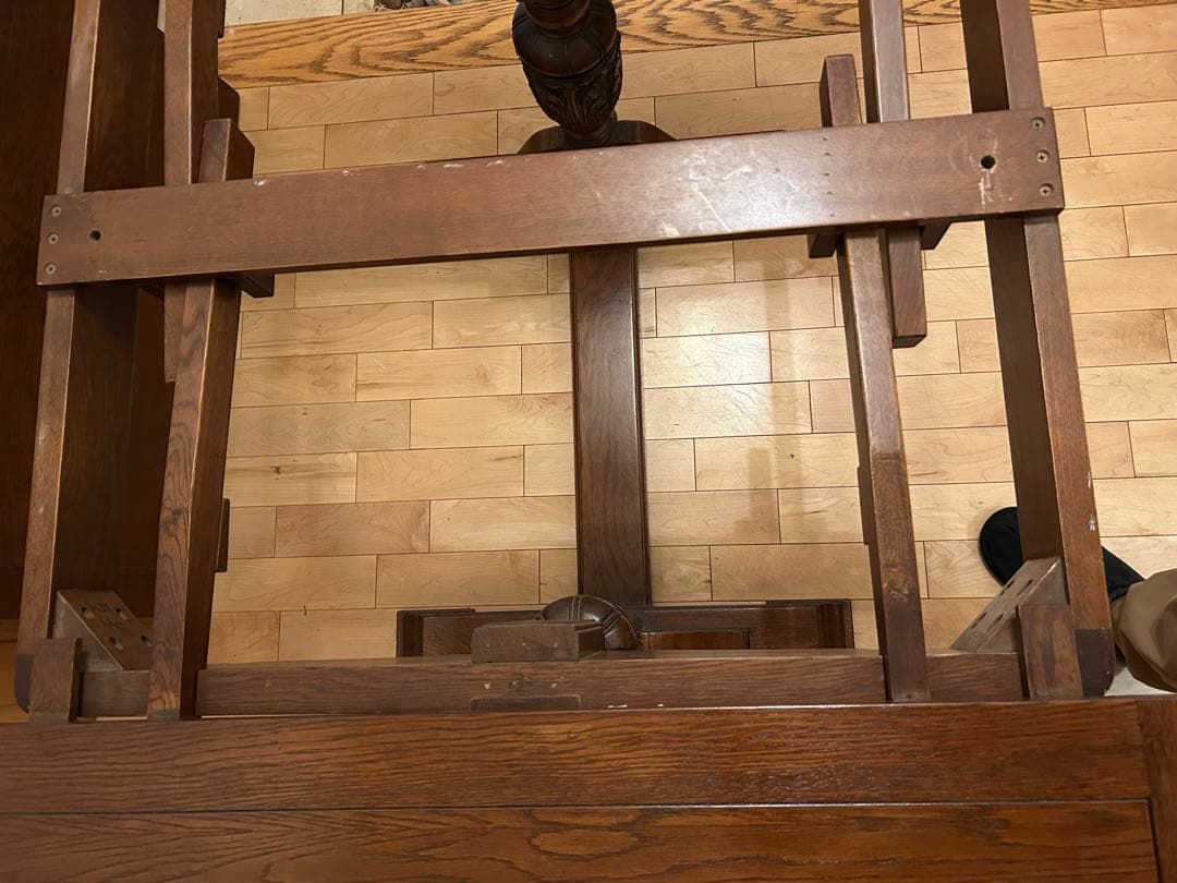 9/7（日)までお値下げセール‼️イギリスアンティーク木製伸縮機能付きテーブル