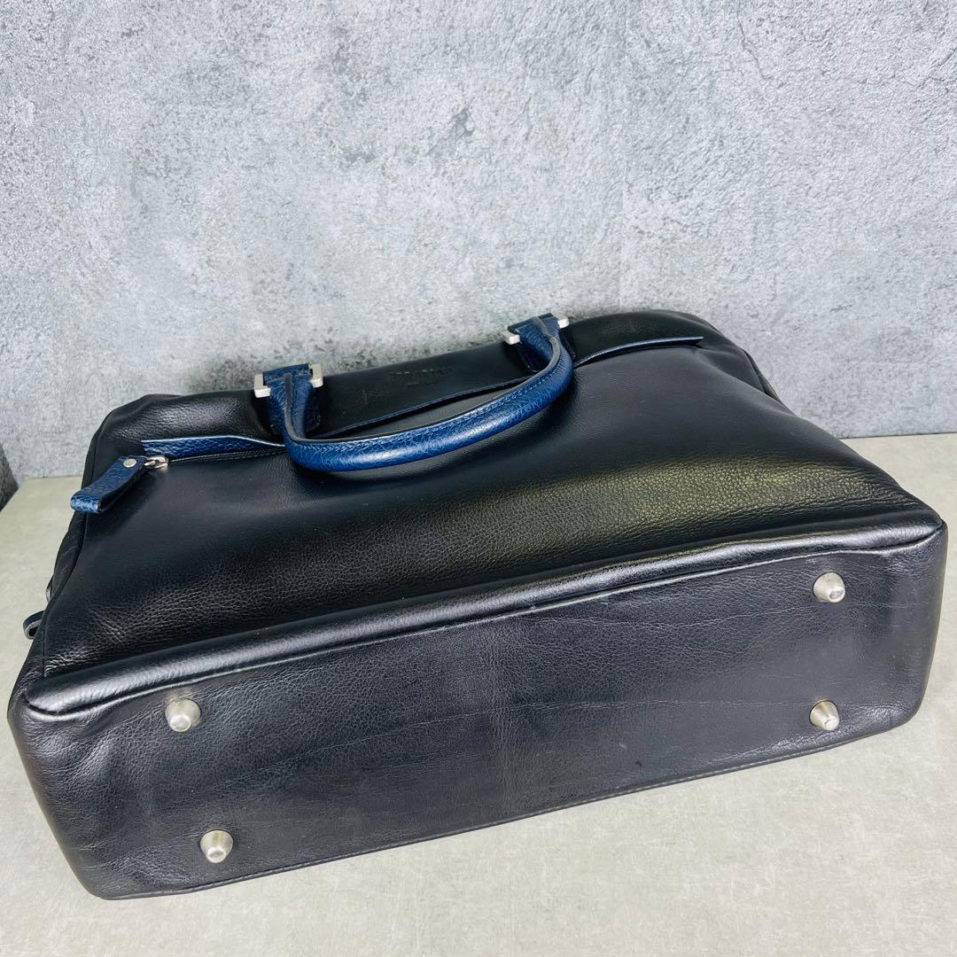 SERAPIAN セラピアン レザー ビジネスバッグ バイカラー