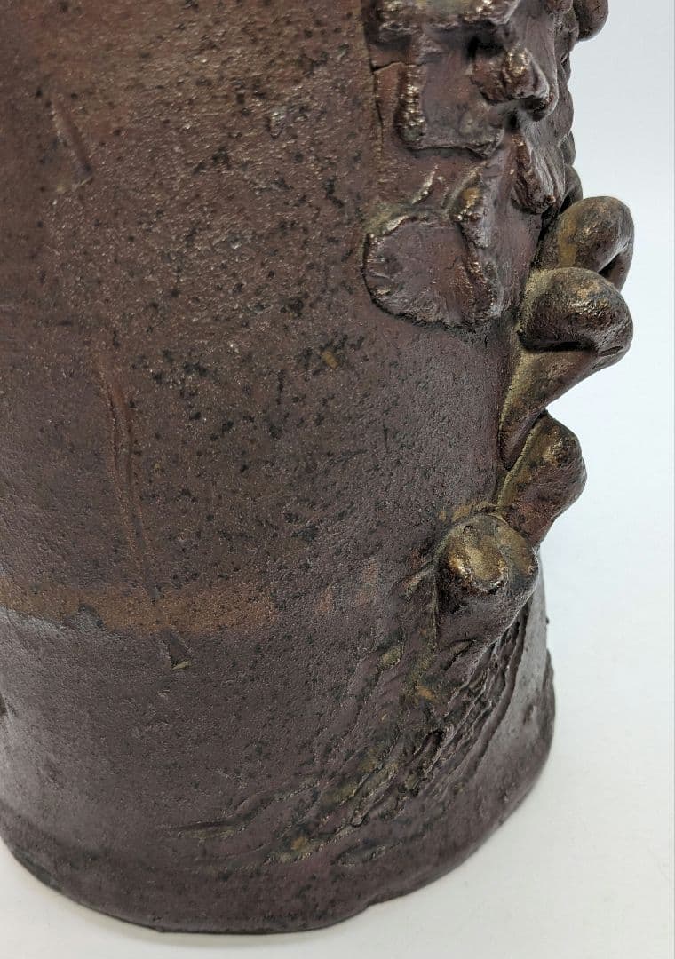 江戸末期 古備前 装飾花入 備前焼 花器 フラワーベース 花瓶 華道具 置物