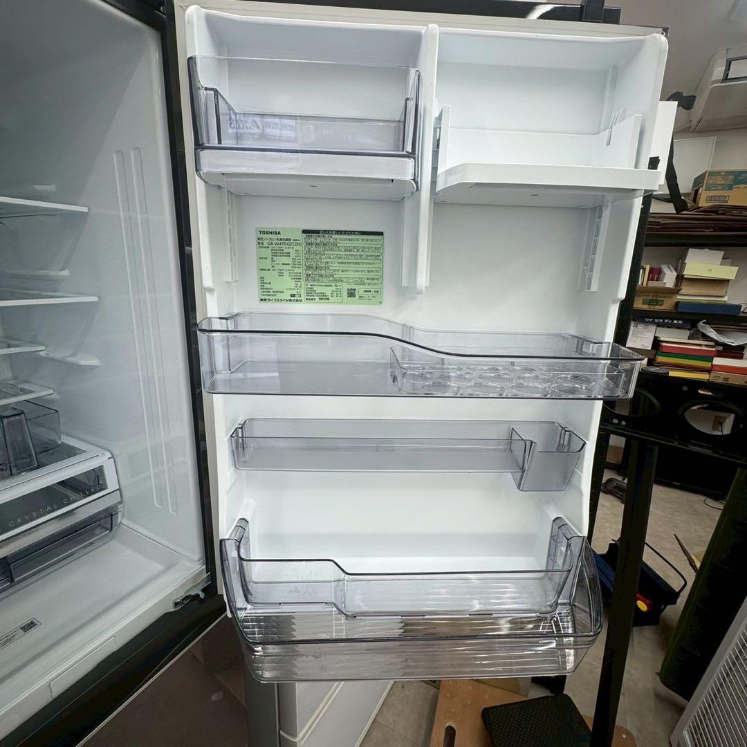 TOSHIBA 冷蔵庫 GR-W470GZ(ZH) 465L／5ドア　to01