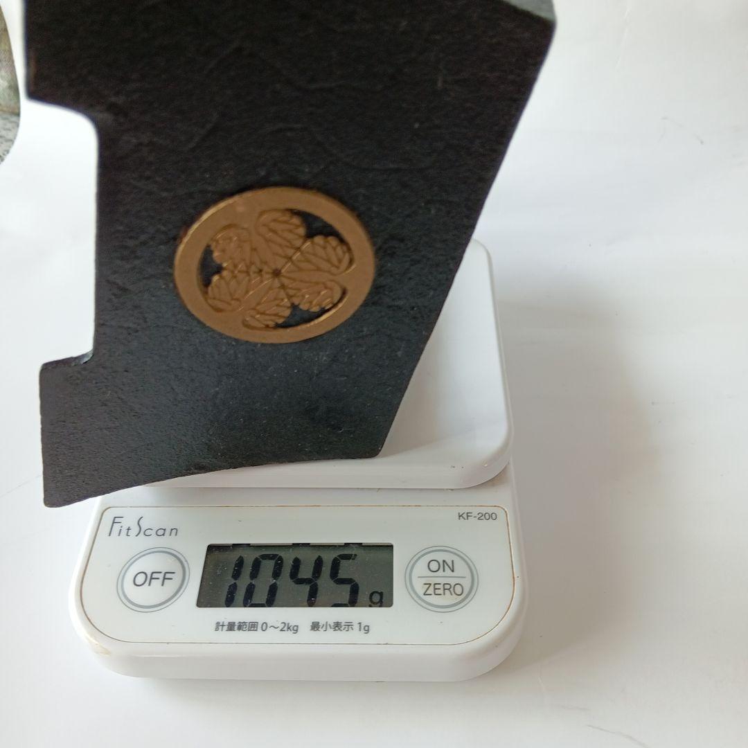 ミニチュア城 鋳鉄製 黒色三重塔