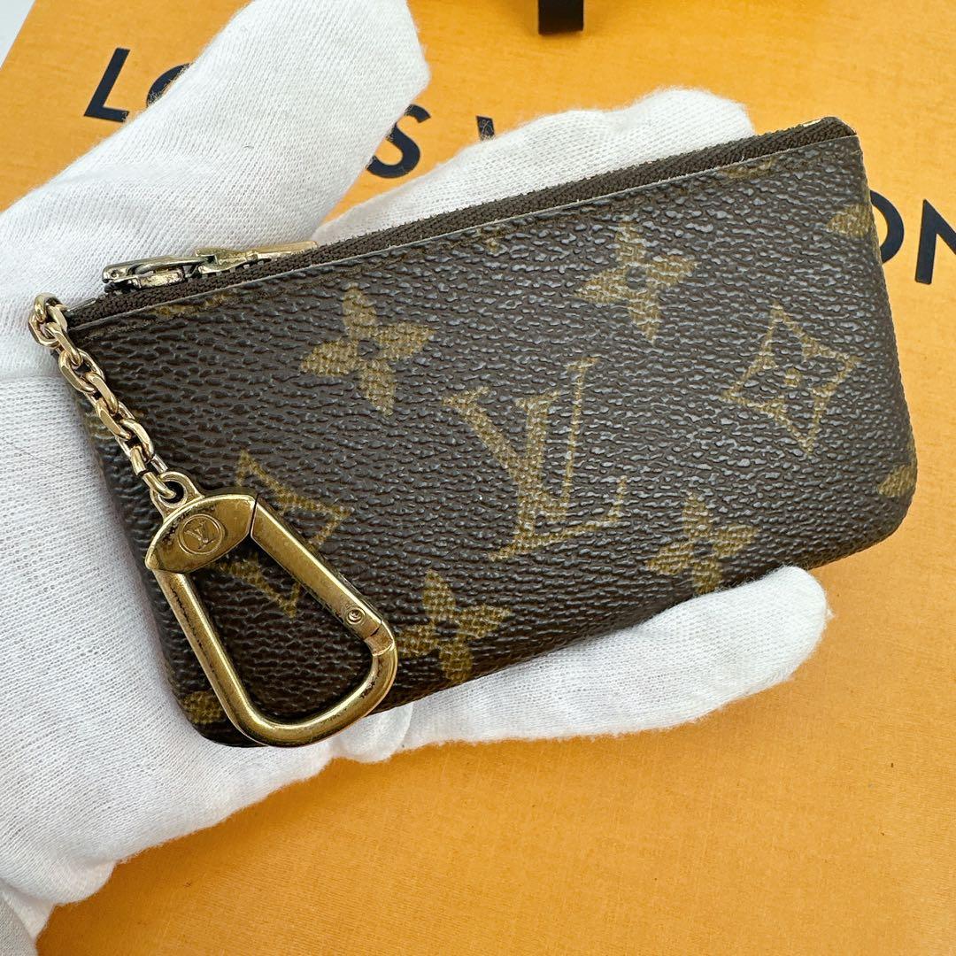箱保存袋付　ルイヴィトン　モノグラム　ポシェットクレ　キーケース